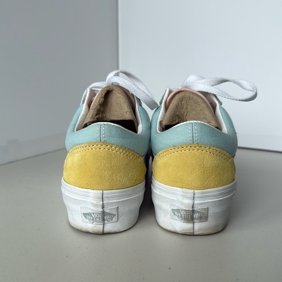Vans Old Skool Pastel Colorblock Platform Shoes - Picture 6 of 16